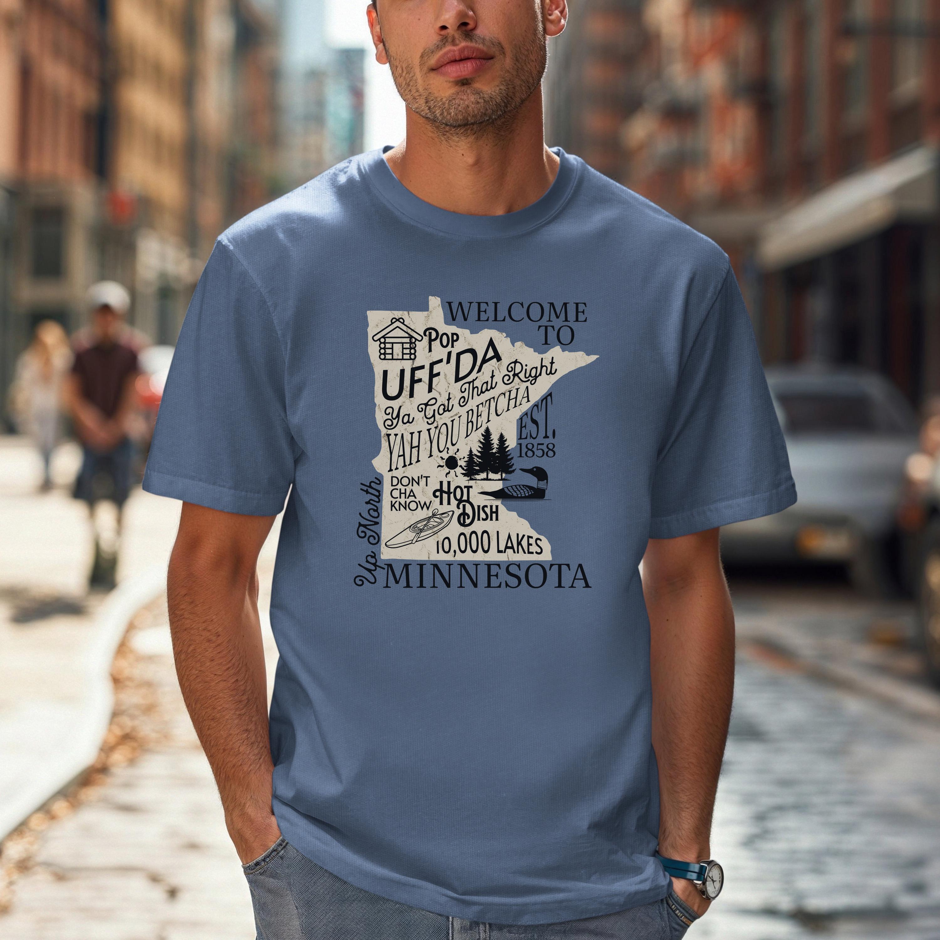 Welcome to Minnesota Unisex Comfort Colors T-shirt, MN Phrases