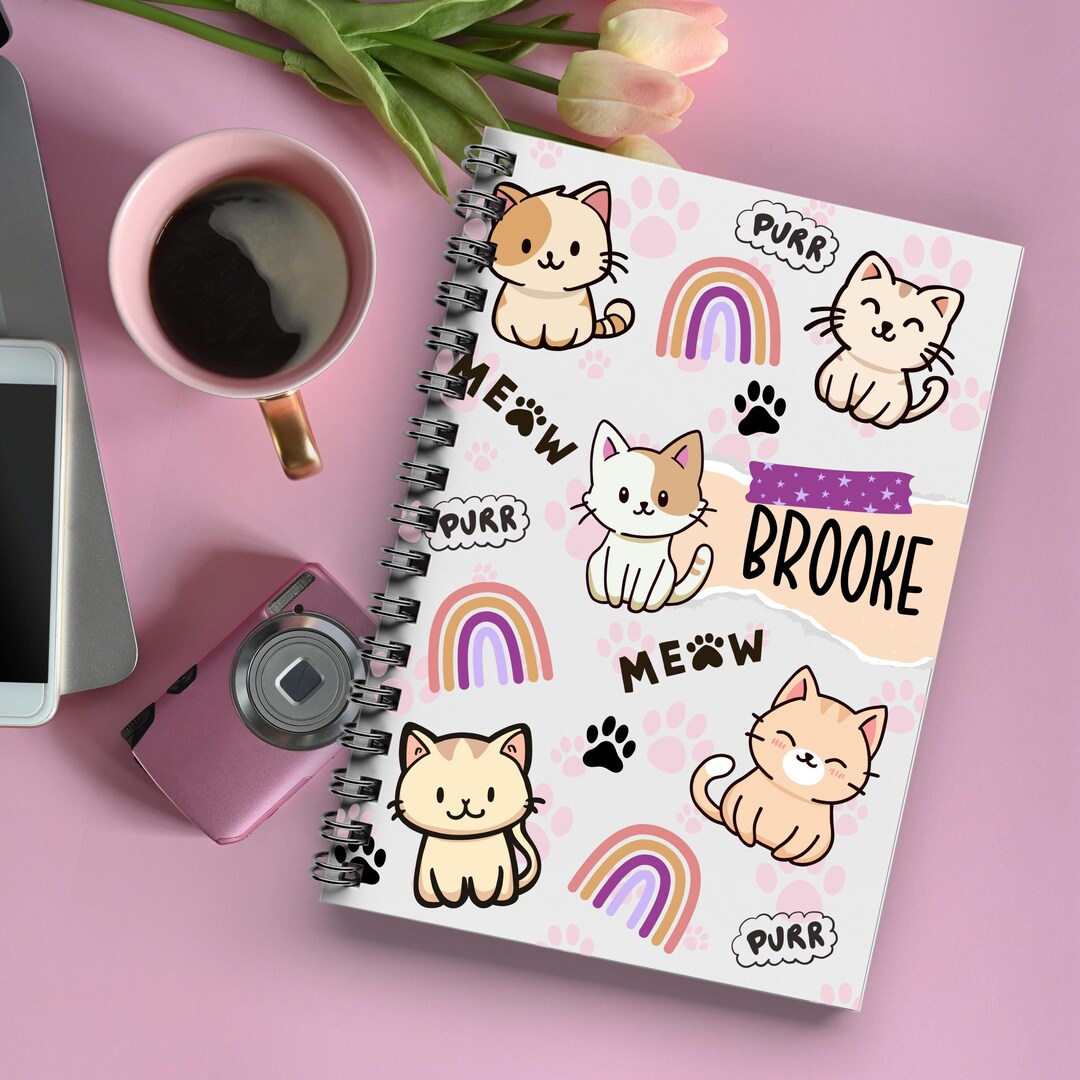 Personalized Notebook, [custom Name], Custom Spiral Notebook, 6x8 ...