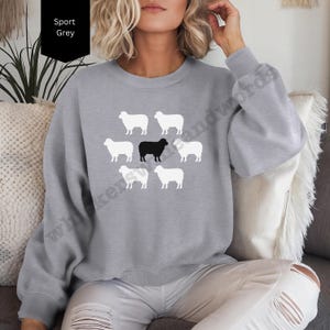 Black Sheep of The Family Sweatshirt: Funny Animal Lover Gift