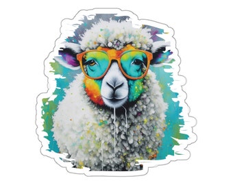 Lamb Sticker, Vinyl Sticker, Stickers, Laptop Sticker, Phone Decal, Lamb Lover Sticker Vinyl, Funny Lamb Gift Sticker, Sheep Gift for Her