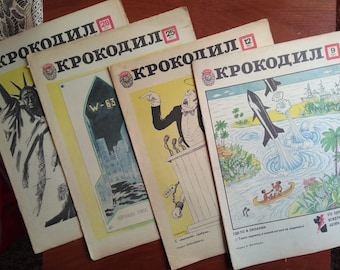 Krokodil. Russisches Satirisch Magazin. 1977. Magazin der UdSSR