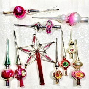 Christbaumspitze, Weihnachtsbaumschmuck aus Glas