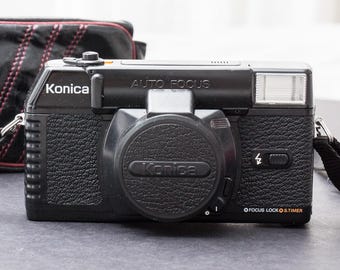 【動作確認済】 KONICA C 35 EF F0908-5ID p KONICA C35 EF フィルムカメラ 動作テスト - YouTube