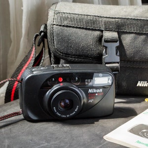 Nikon Zoom Touch 470 with Panorama 35mm Film Camera with Case