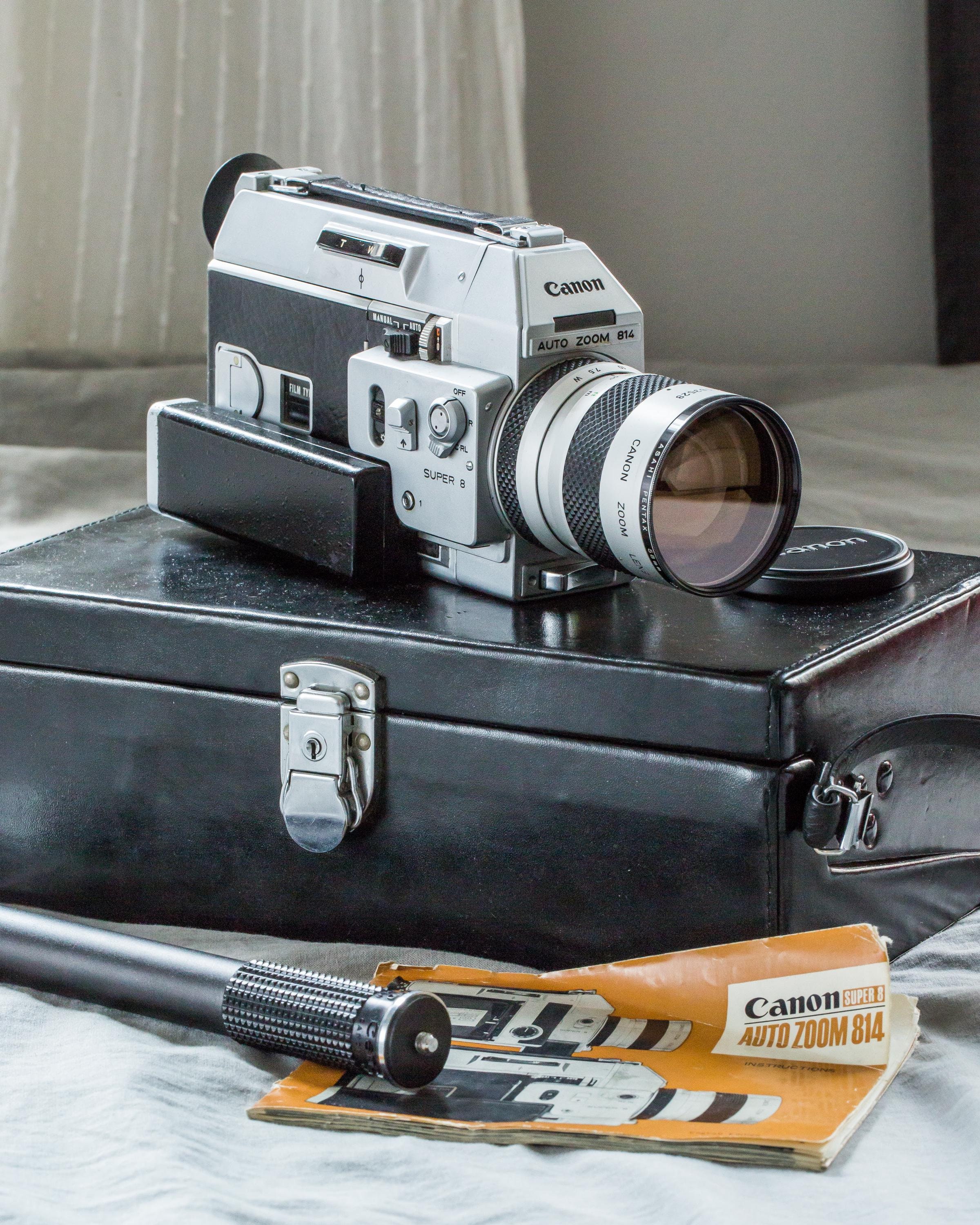 Canon Auto Zoom 814動作品／ビンテージ 8mm カメラ 動作品 Canon オート ズーム 814 スーパー 8 ビンテージ シネマ カメラ – Film