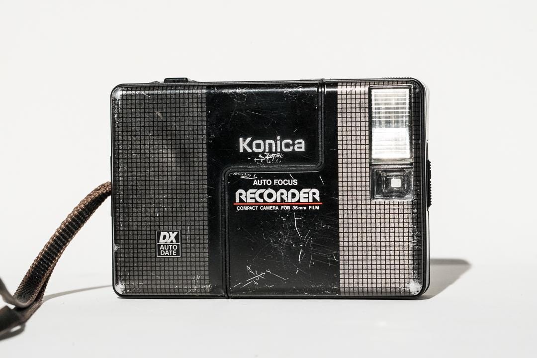 For Parts or Repair the Konica Recorder Auto Date Half Frame