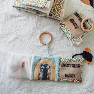Babybird Book-Tummy Time Toy,Baby sensory book, baby, baby toys, baby book, quiet book, Montessori, baby gift, baby shower, sensory toys,