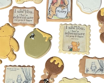 Winnie the Pooh Baby Shower Cookies - by the dozen