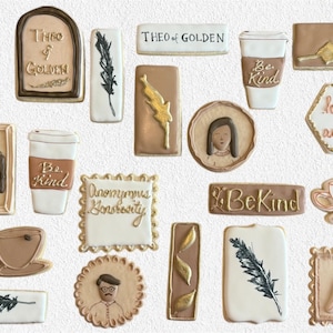 Detailed Custom Cookies - customizable