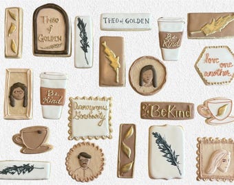 Detailed Custom Cookies - customizable