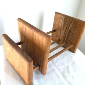 Adjustable Wood Book Organizer | Book Rack | Book Shelf