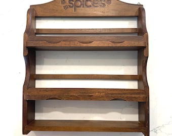 Vintage Two Shelf Spice Rack