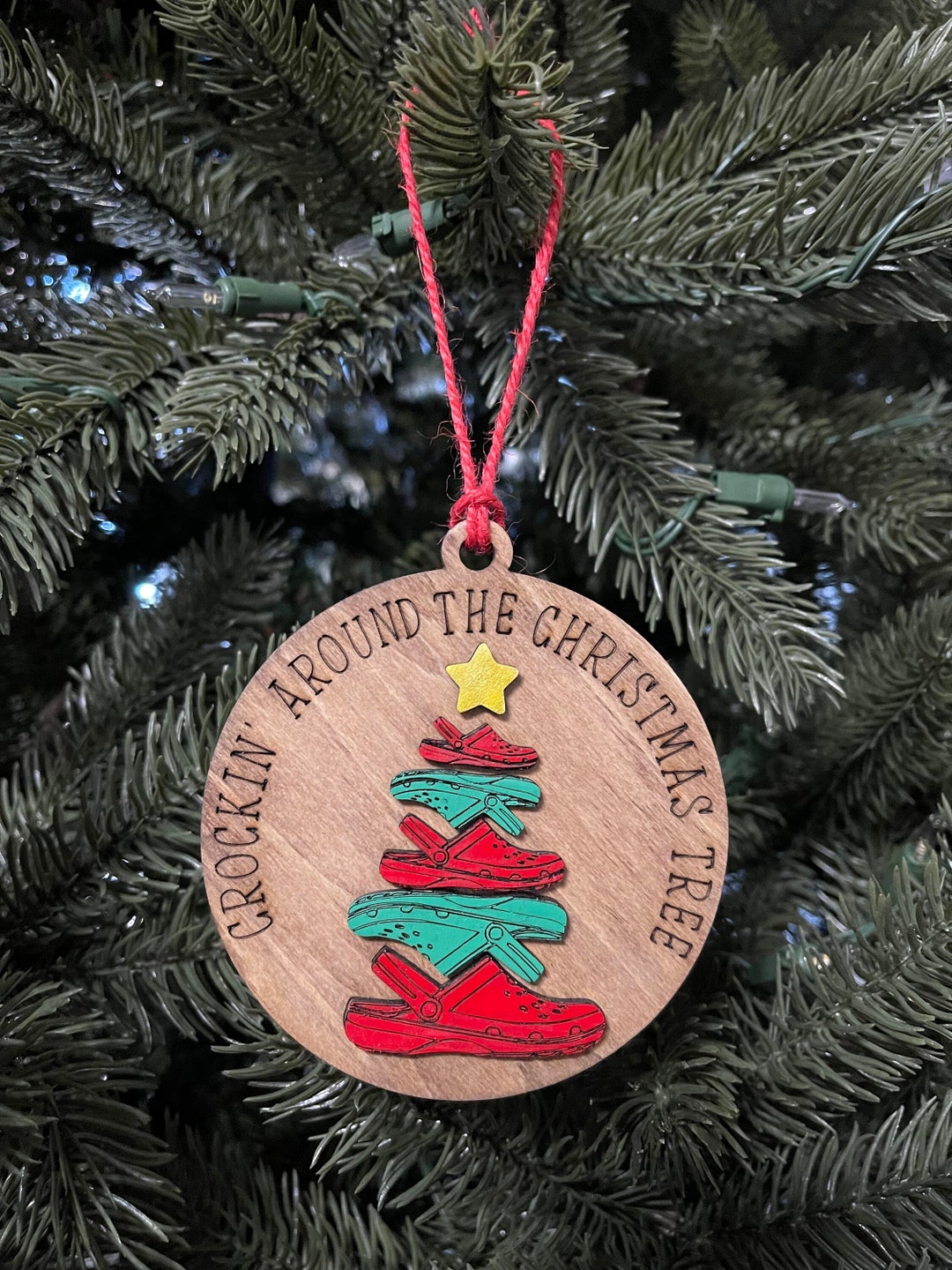Crockin’ Around the Christmas Tree Ornament Croc, Crocin’ Handmade
