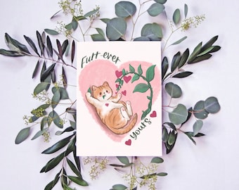 Printable Cat Valentine's Day Card, Valentine's Day Card for friends, Valentine's Day Gift, Instant Download, blank inside card