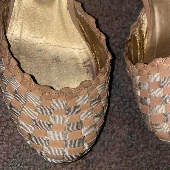Vintage Anna Sui Summer Pumps Heels Wedge Shoes - image 3