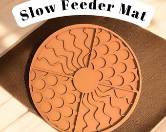 Tough 6” Slow Feeder Dog Mat – Lick Mat for Anxiety Relief, Enrichment Feeding, Small Dog Treat Toy, Hand Wash Only