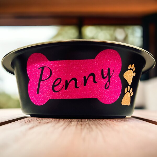 Paw & Bone Custom Name Pet Dining Bowl