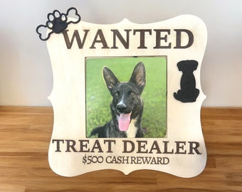 Dog Treat Dealer Picture Frame, Free shipping, 7x7
