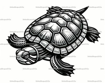 Red-Eared Slider SVG bundle