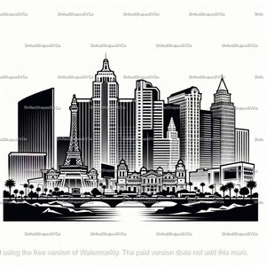 Las Vegas Skyline SVG bundle
