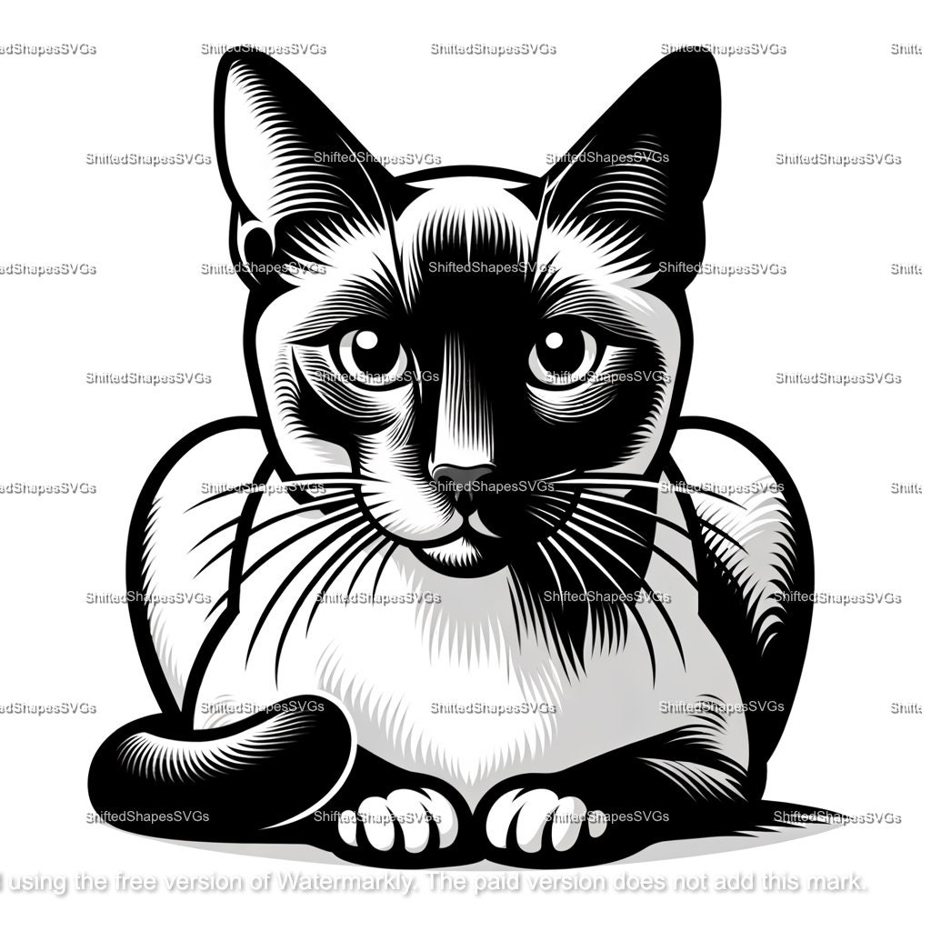 Siamese Cat SVG Bundle - Etsy