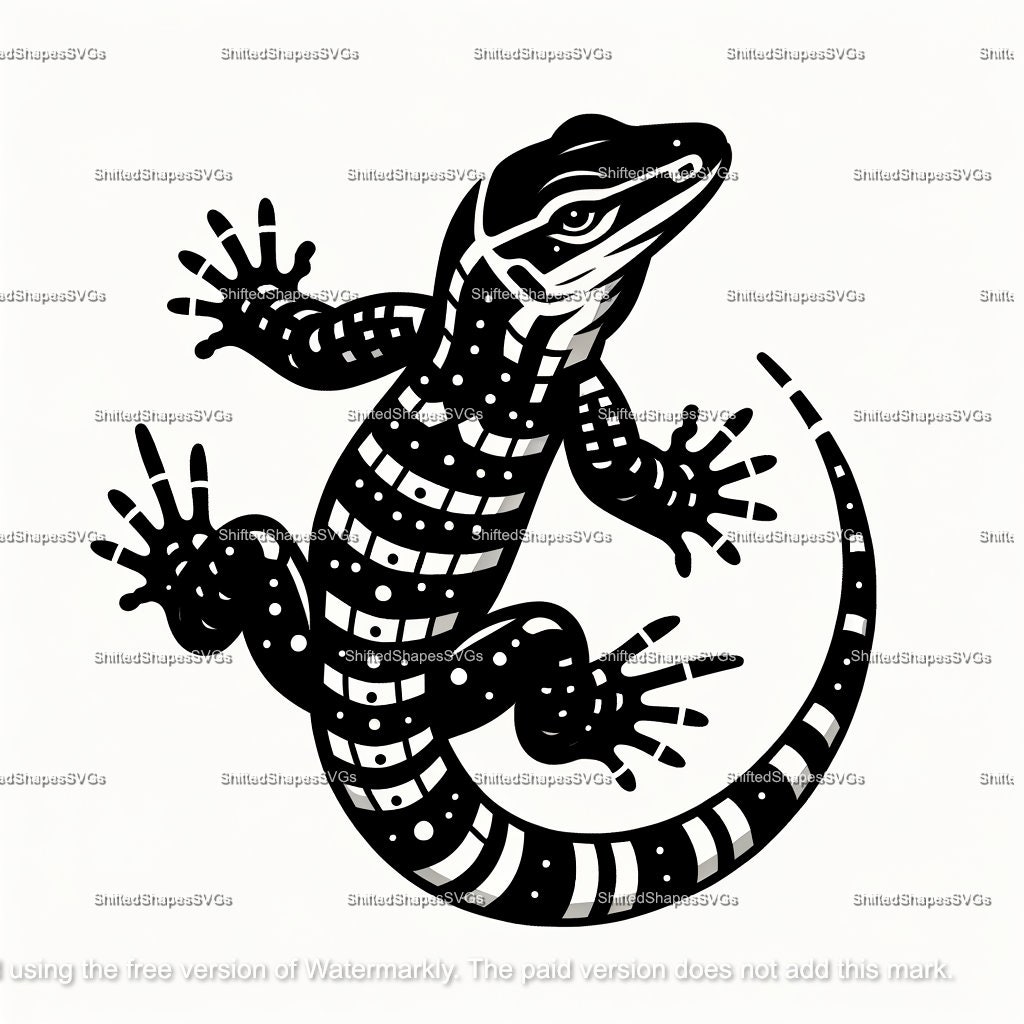 Monitor Lizard Pattern Vector Monitor Lizard SVG Bundle - Etsy