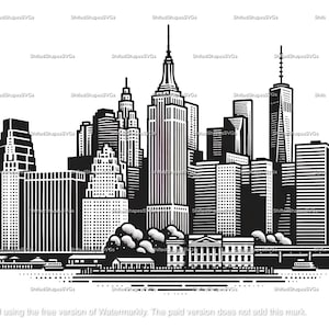 New York City Skyline SVG bundle