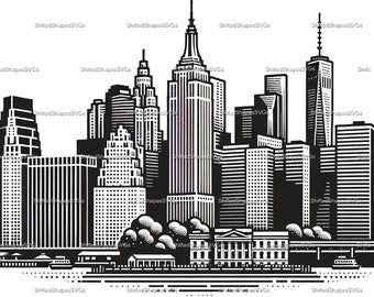 New York City Skyline SVG bundle
