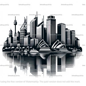 Sydney Skyline SVG bundle