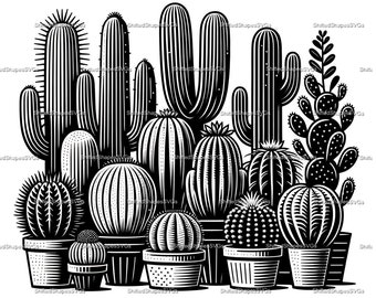 Cactus Variety SVG bundle