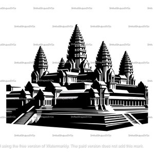 Angkor Wat SVG Bundle - Etsy