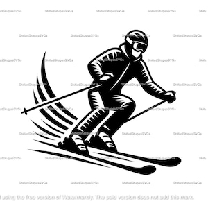 Skiing SVG bundle