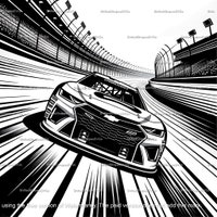 Race Track Loop Circuit Map Clipart Set / Outline & Stamp Graphic ...