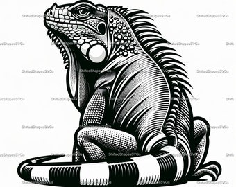 Green Iguana SVG bundle