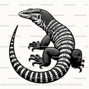 Monitor Lizard SVG bundle