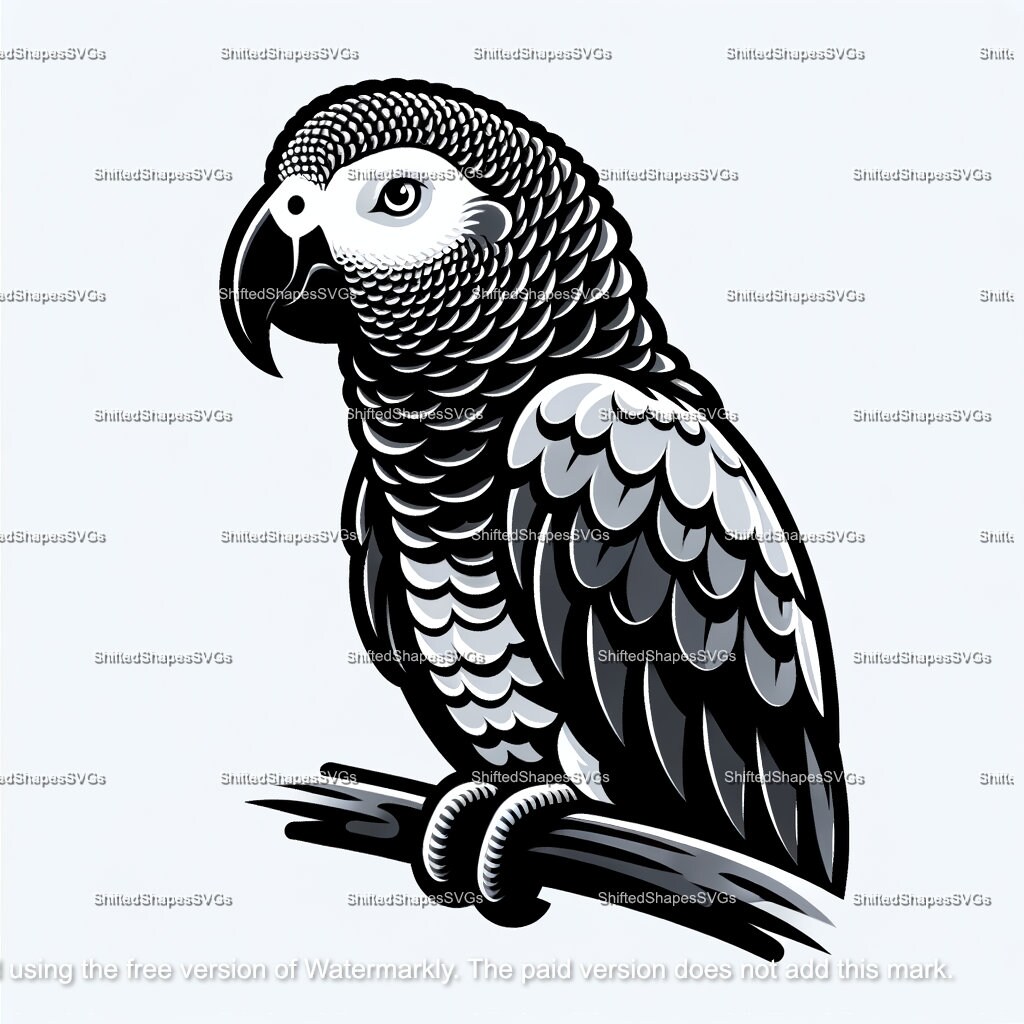 African Grey Parrot SVG Bundle - Etsy african-grey-parrot-svg-bundle-etsy