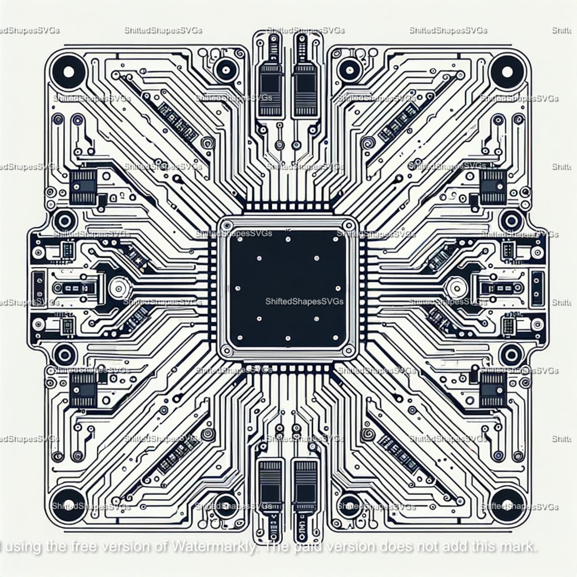 Circuit Board Pattern SVG Bundle - Etsy Canada
