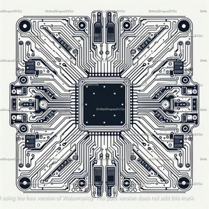 Tech Lover&#39;s Dream: Circuit Board Pattern SVG bundle
