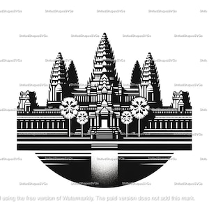 Angkor Wat SVG bundle
