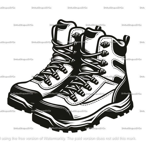 Hiking Boots SVG bundle