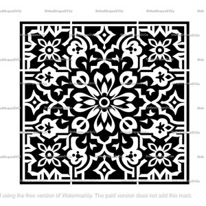 Moroccan Tile Pattern SVG bundle