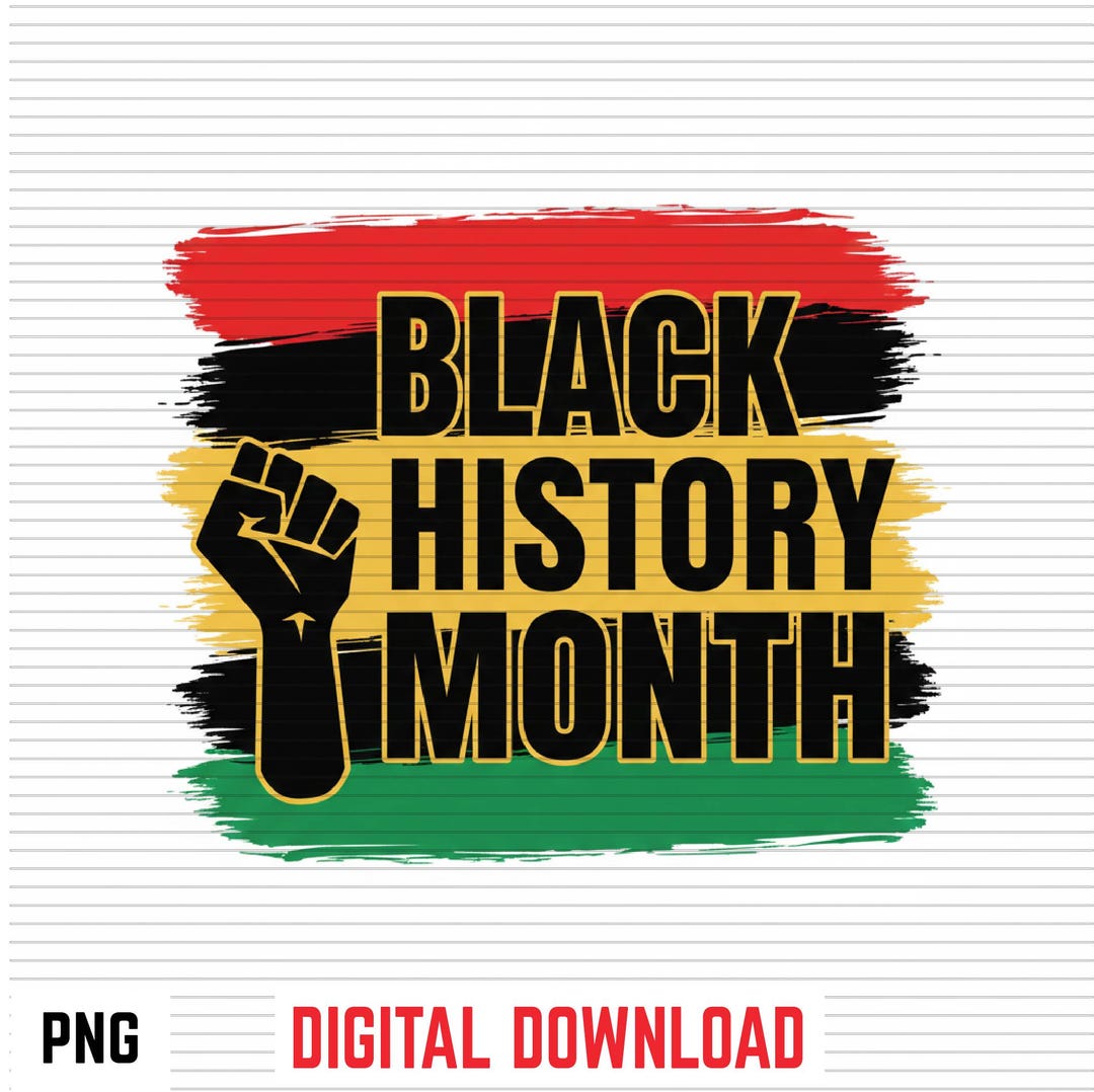 Black History Month PNG | Pan African Power Art | Freedom Unity Design ...