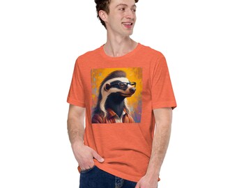 Honey Badger with a Mullet Unisex T-Shirt
