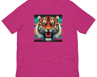 Colorful Fierce Tiger Unisex T-Shirt