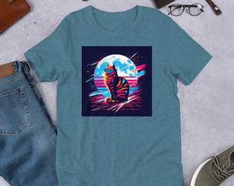 Moon Cat Unisex T-Shirt