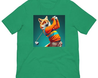 Golfing Fox Unisex T-Shirt