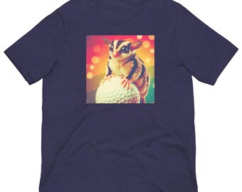 Sugar Glider on a Golf Ball Unisex T-Shirt