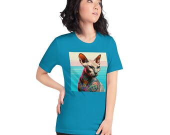 Tattooed Sphinx Cat Unisex T-Shirt
