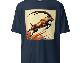 Jumping Ibex Unisex Performance Crew Neck T-Shirt