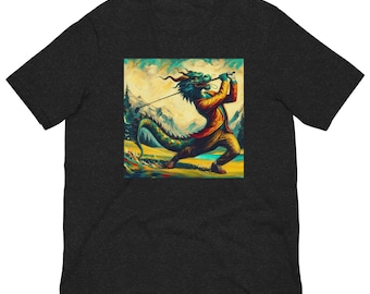 Golfing Dragon Unisex T-Shirt